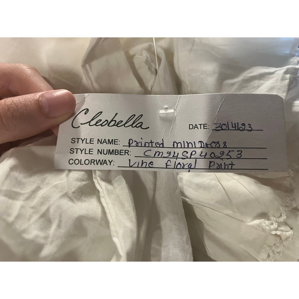 Anthropologie Cleobella Women’s Mini Dress Size S Ruffle Romantic Cottagecore - Picture 6 of 9
